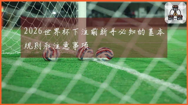 2026世界杯下注前新手必知的基本规则和注意事项